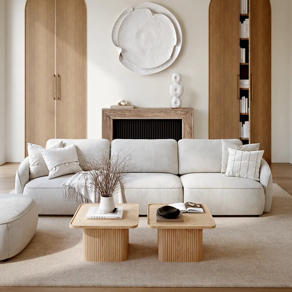 Sullivan Couchtisch 60x60 cm weiß pigmentiert