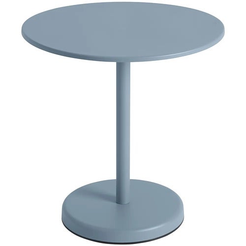 Linear Steel Bistrotisch Ø70 cm Pale Blue