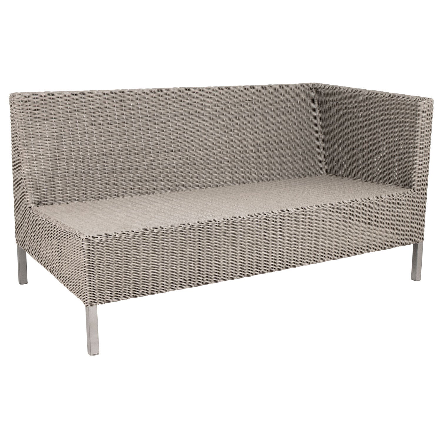 Connect Dining Lounge 2 Sitzer Sofa Links Modul Taupe, 