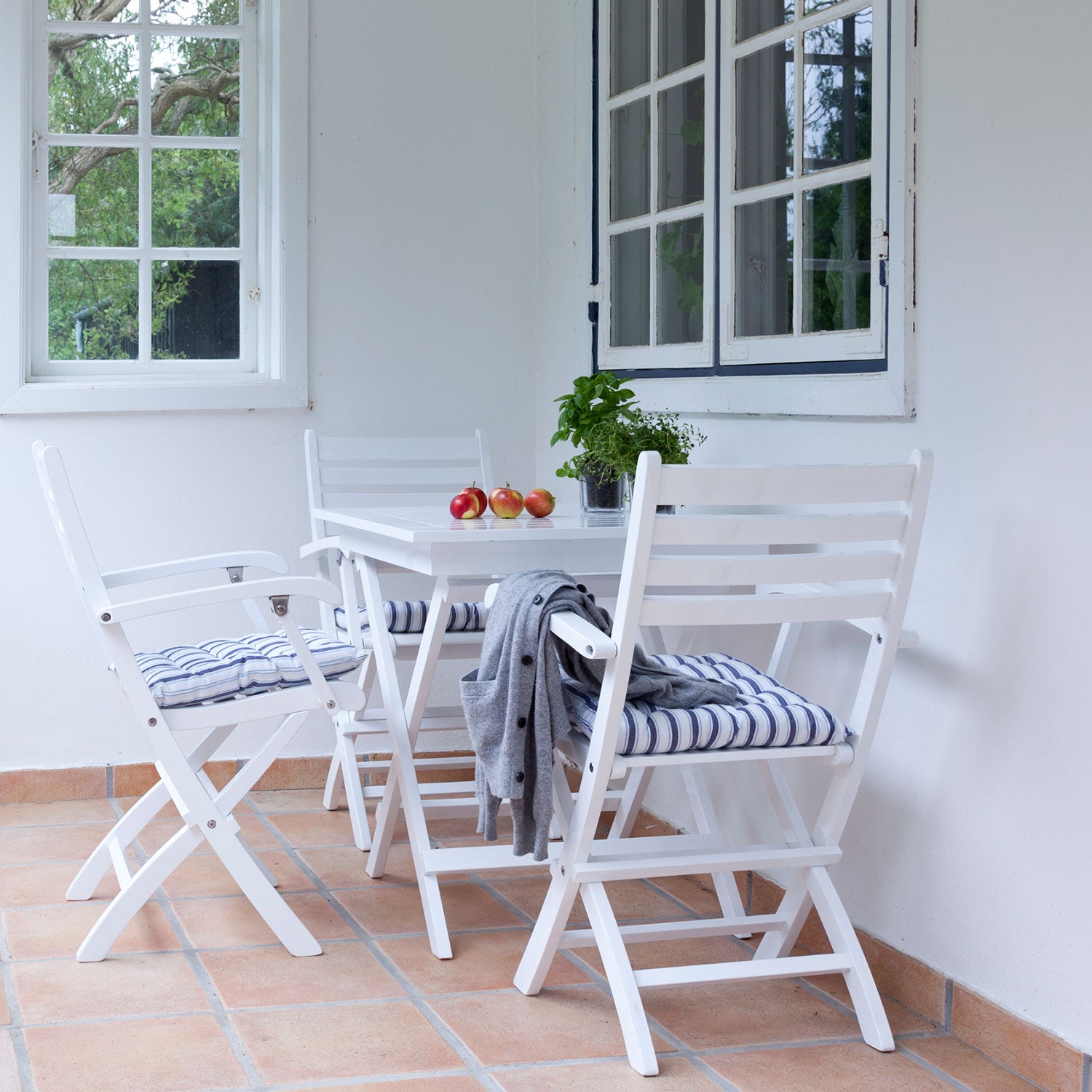 York Café tisch 70x70 cm weiß