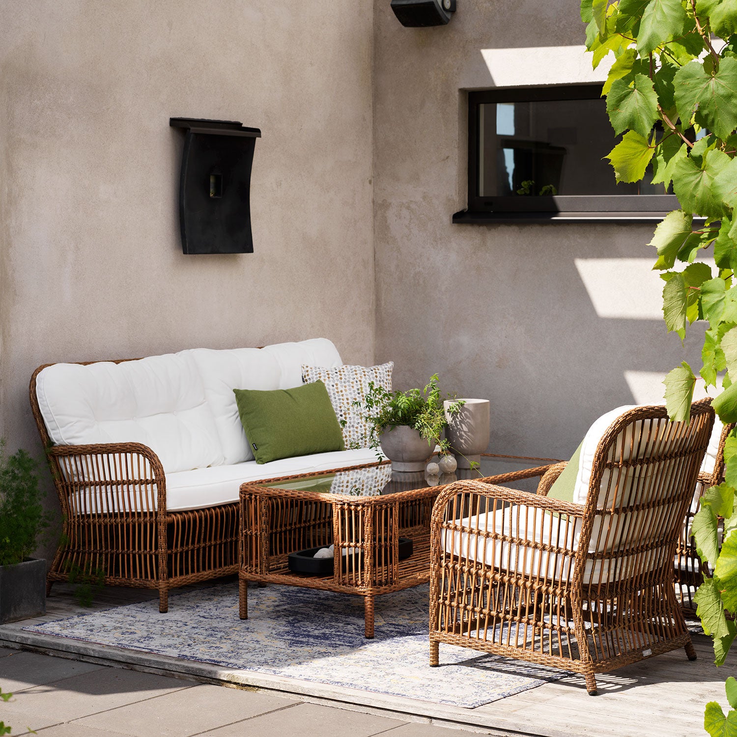 Anemon Couchtisch 65x140 natur/weiß