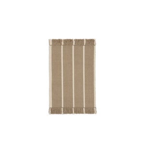 Calm Kelim Teppich 50x70 cm - Dark Sand/Off-white