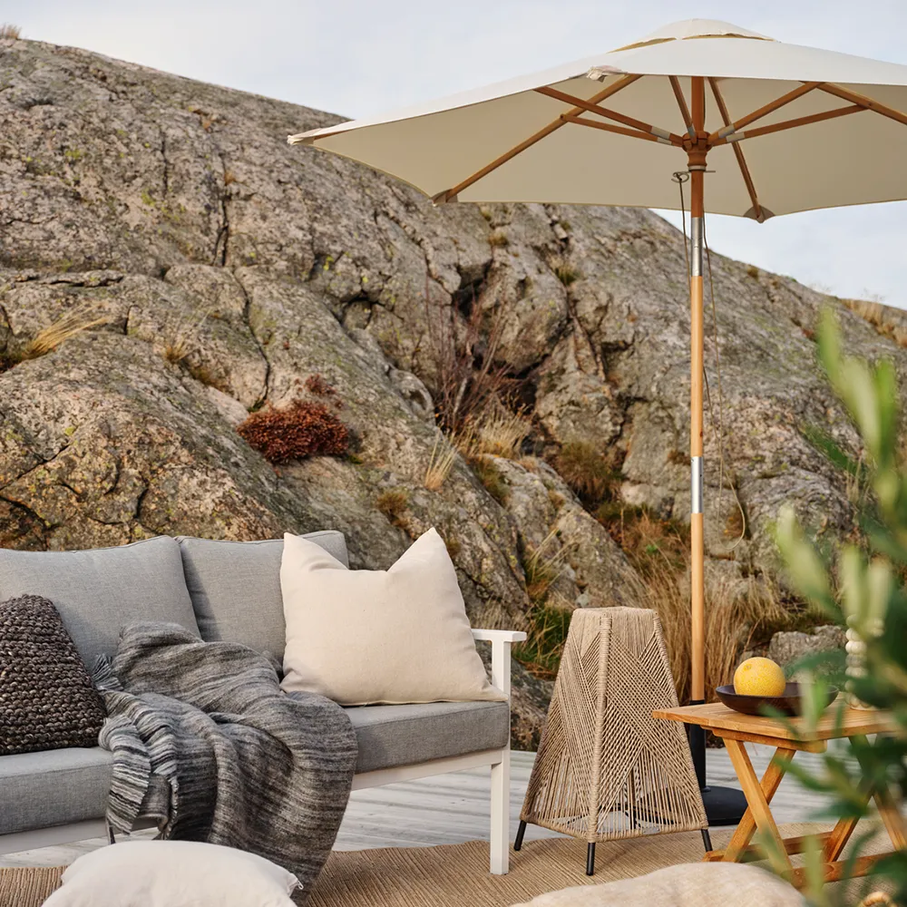 Trieste Holzsonnenschirm 2,5 m/natur