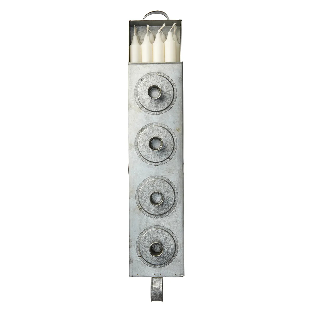 Kerzenhalter mit Schublade Fenix Grey L 47 cm