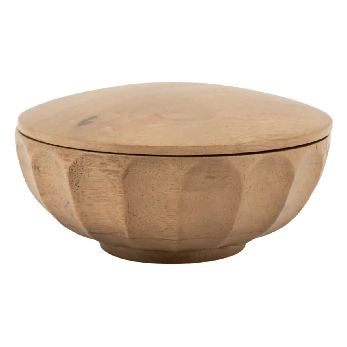 Storage bowl Yori small 13,7x13,7x6,5 cm Mangoholz Braun