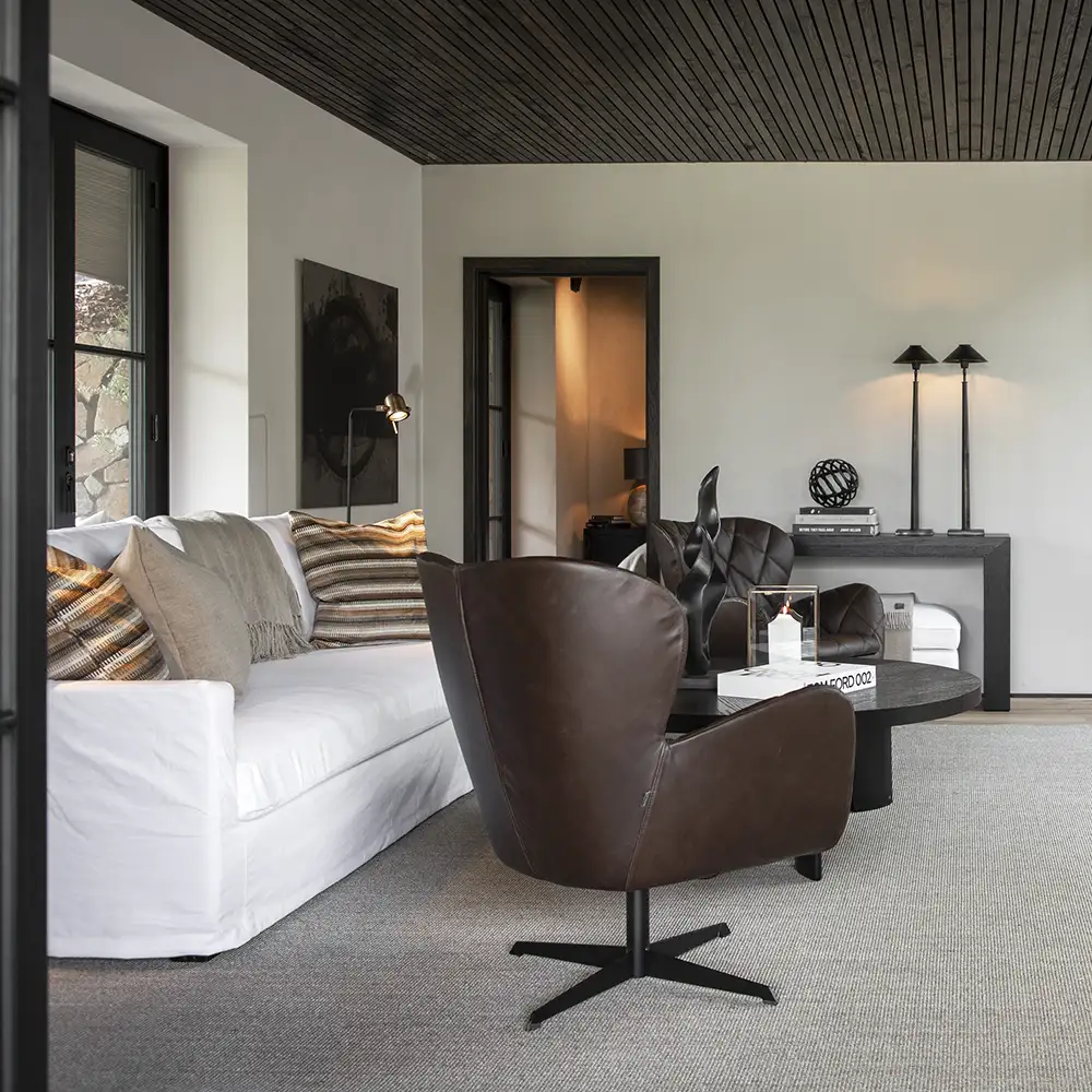 Jade Sessel Espresso Leder