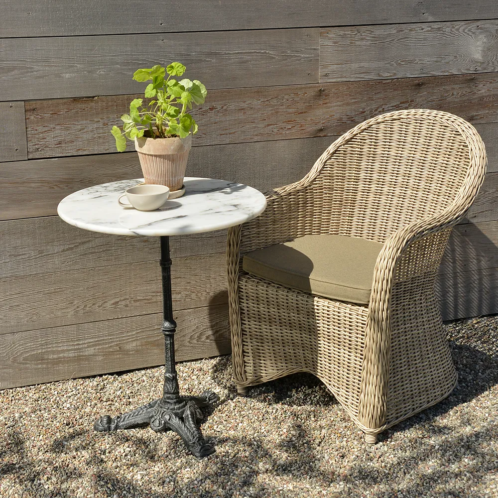 Loire-Marmortisch 60 weiß