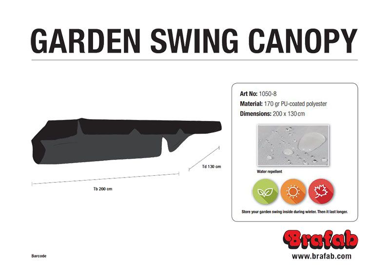 Olbia hängemattedach schwarz