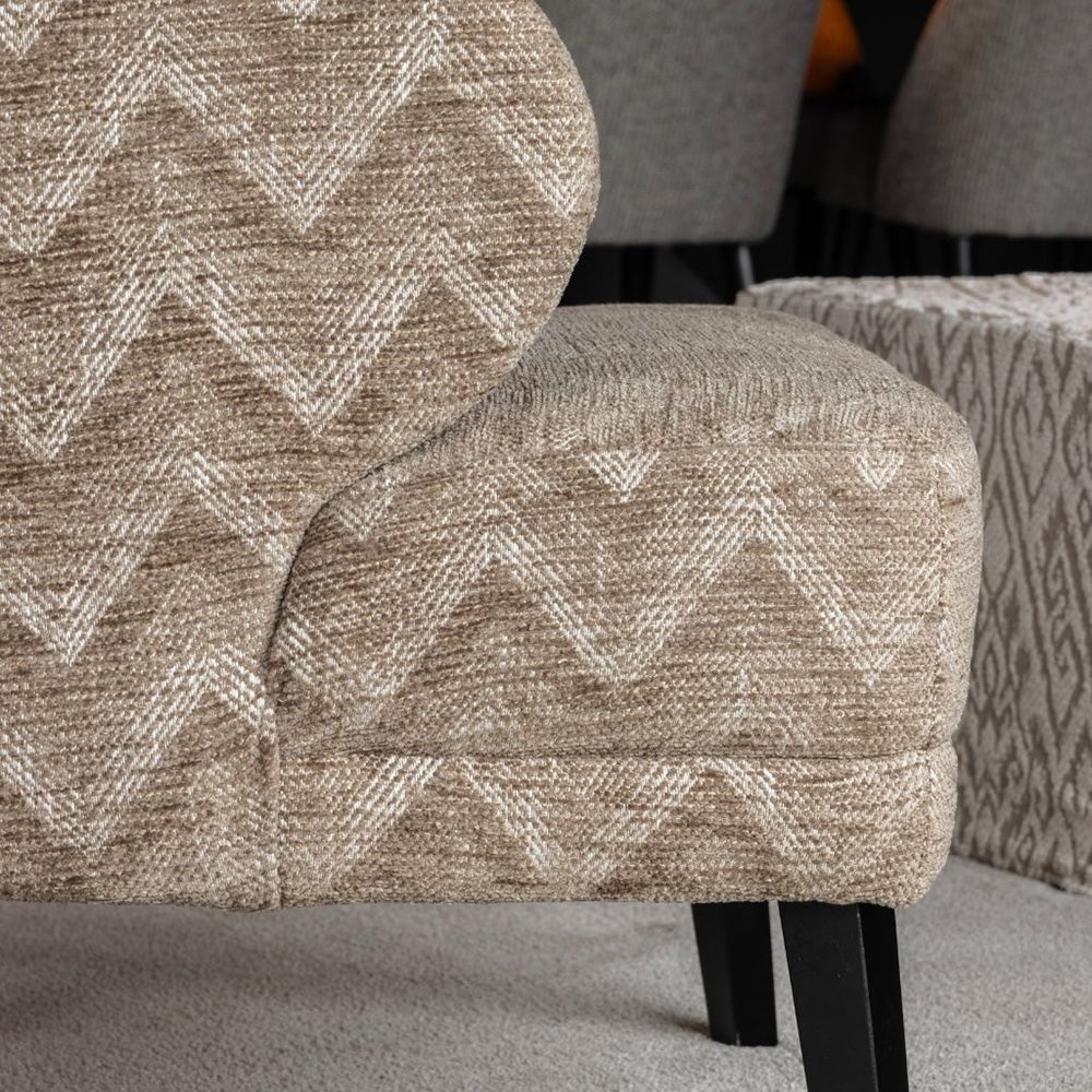 Barrington Stoffsessel - Aurelia W hellbraun