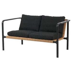 Motty 2-Sitzer-sofa schwarz / Teddy black