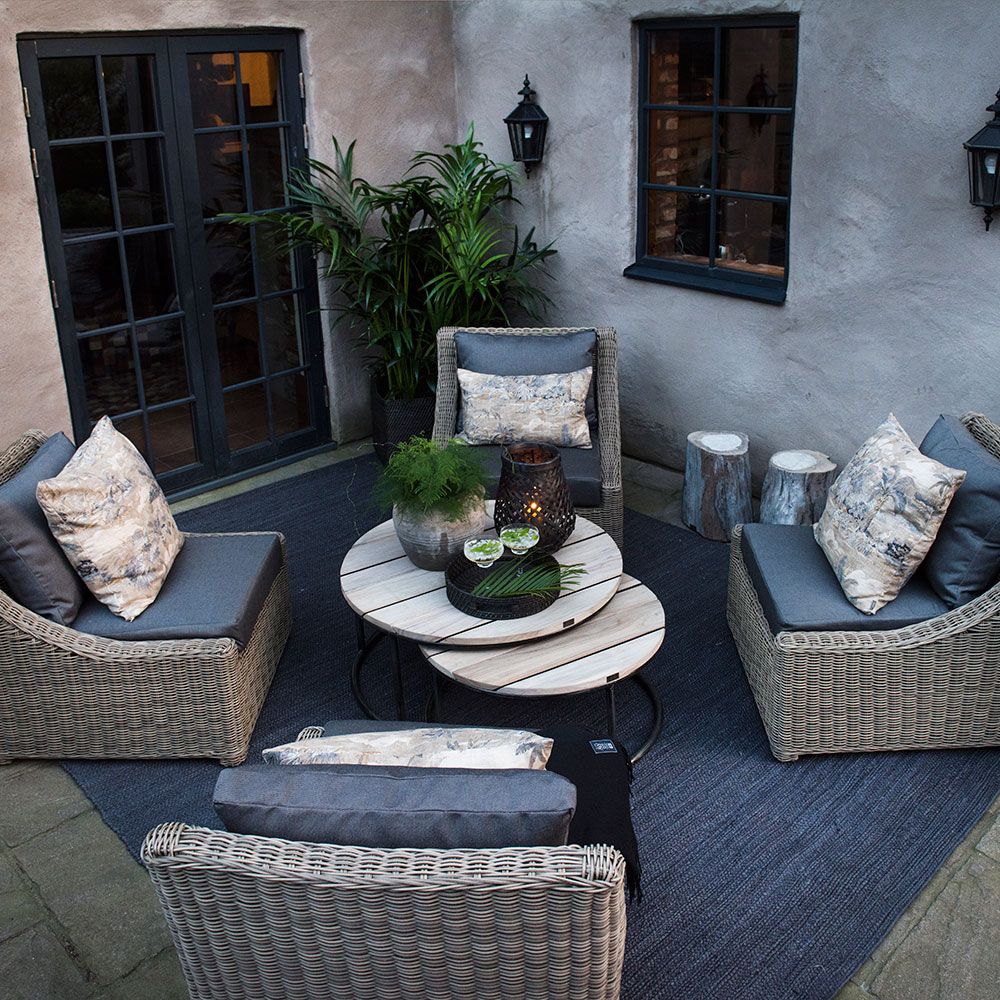 Key Largo Lounge Sessel aus künstlichem Rattan