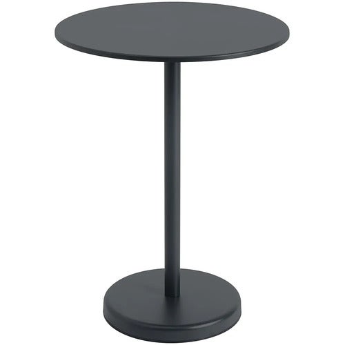 Linear Steel Stehtisch Ø70 h: 95 cm Anthracite Black 
