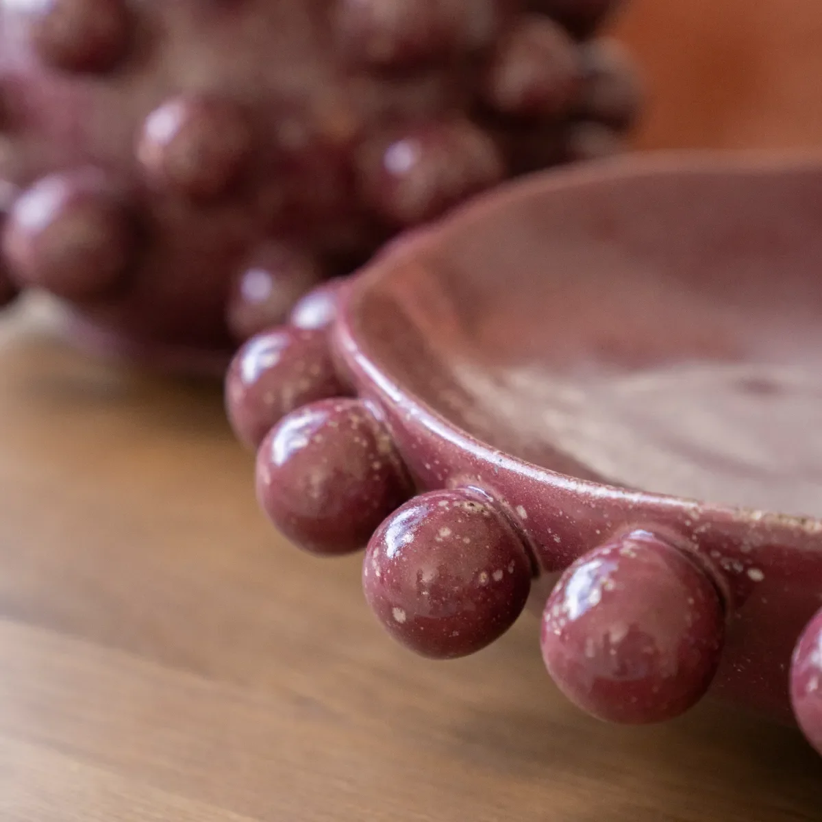 Bowl Viro - burgundy 35,5x35,5x9 cm