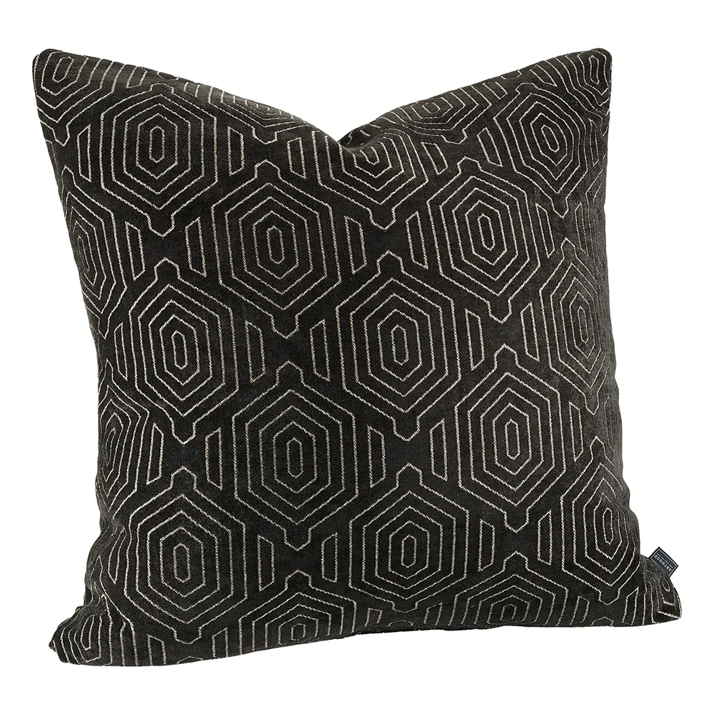 Laurel Ethnic dunkelbraun Kissenbezug 50x50 cm