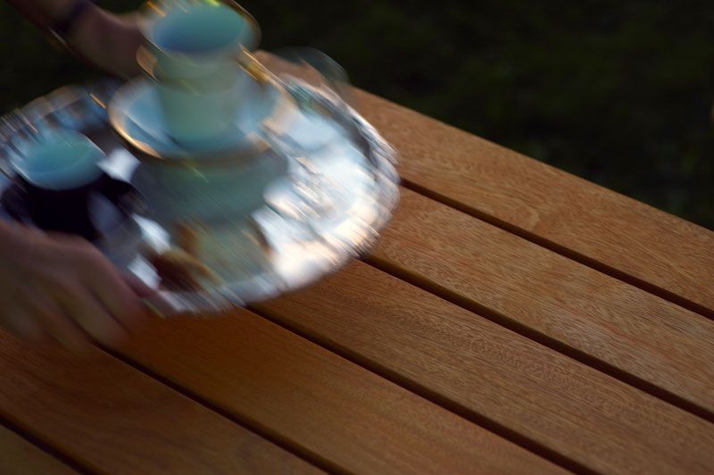 Brauerei Tisch 70X110 cm Teak