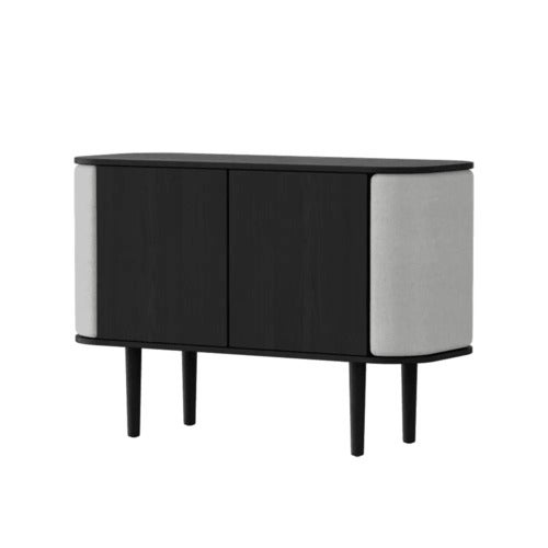  Treasures 2-türiger Schrank Schwarze Eiche/Sterling