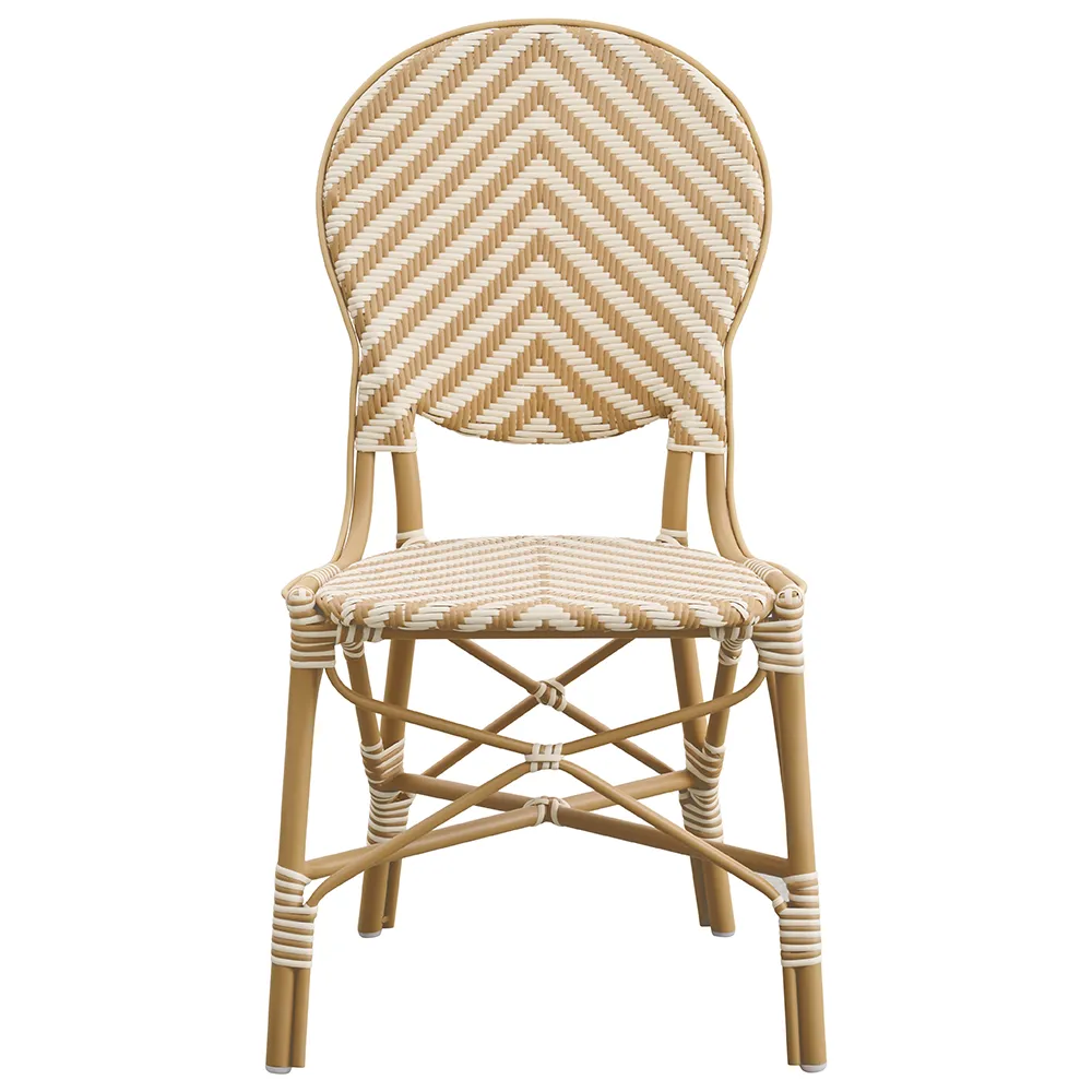 Isabell outdoor Esstischstuhl ivory/honey