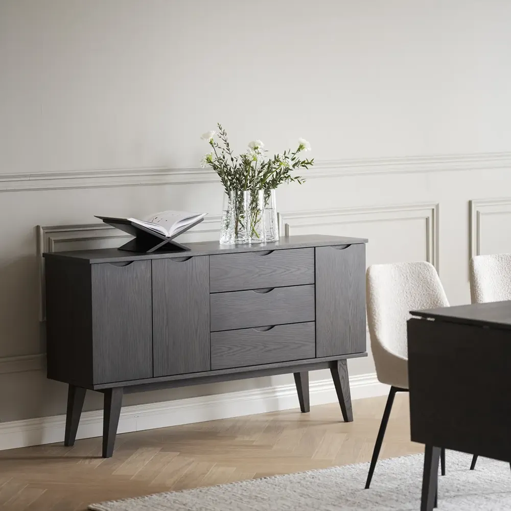 Filippa Sideboard 150x40 cm dunkelbraune Eiche