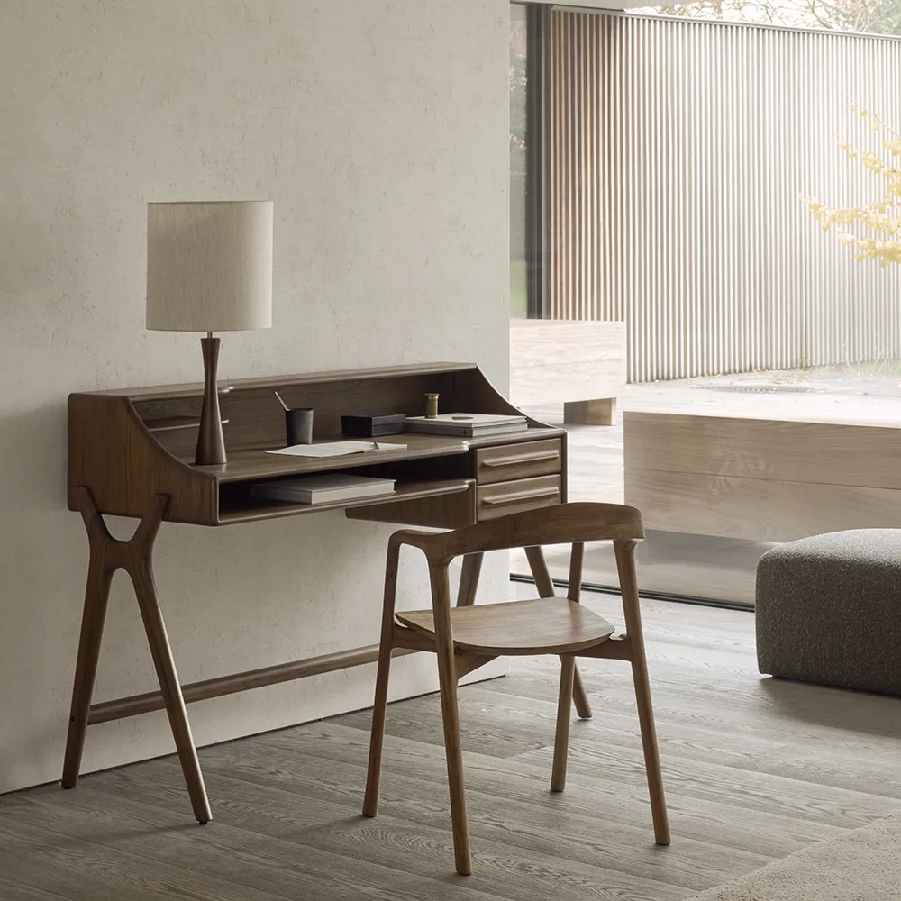 Schreibtisch aus Teak Flow Wild Brown