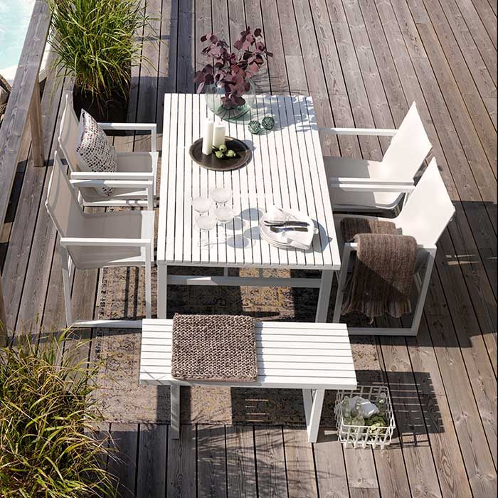 Vevi Esstisch 90x160 cm weiß