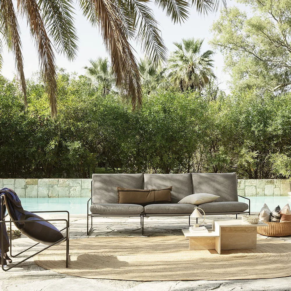 Desert 3-Sitzer Sofa Black/Dark Sand