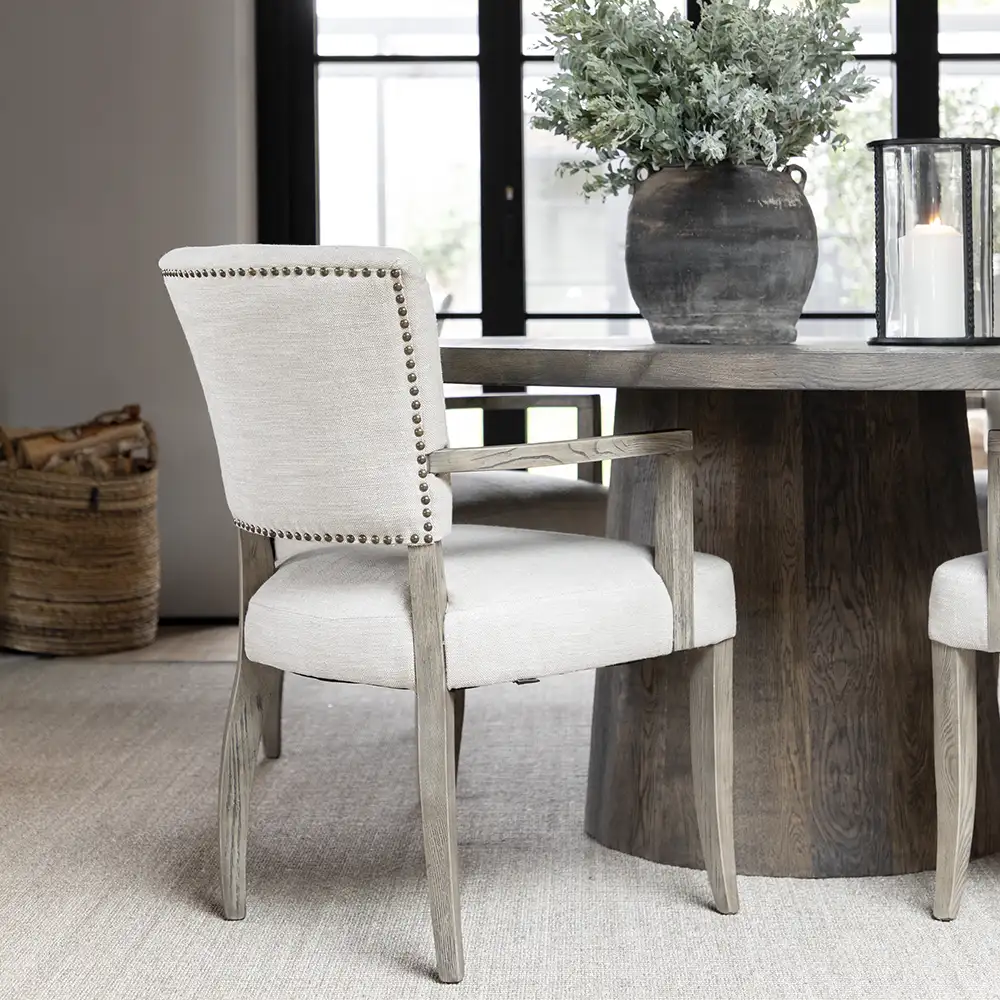 JOSH Esstisch Ø150 Silberrücken