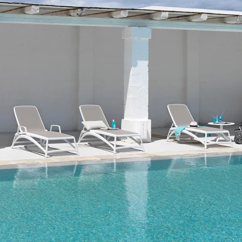 Atlantico Sonnenbank Weiß-Tortora