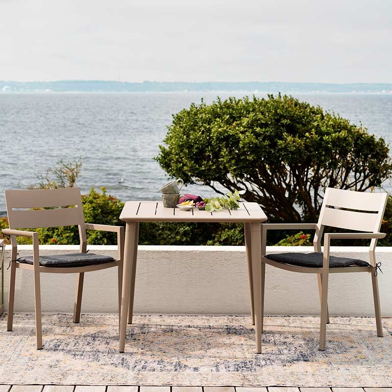 Nimes Esstisch 78x78 cm khaki