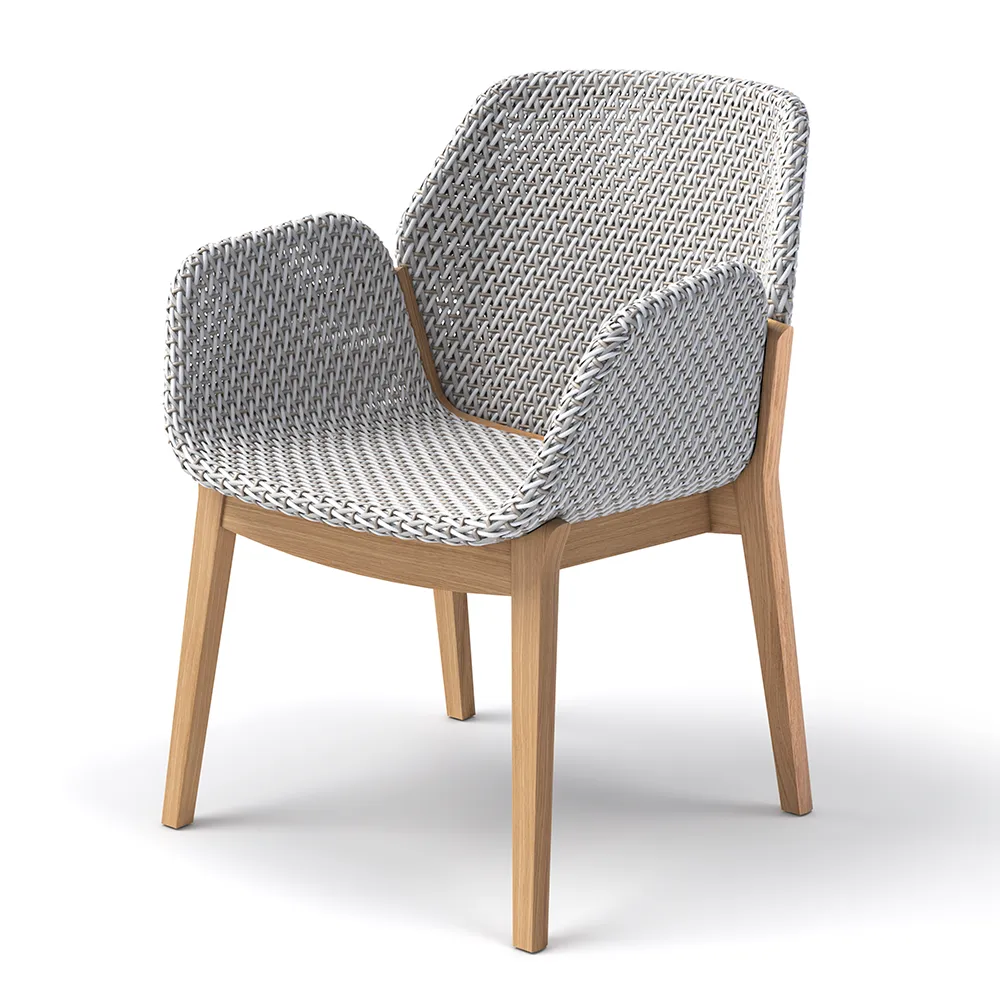 CALADIO Armlehnstuhl DF3 teak 0205 kapok 0239