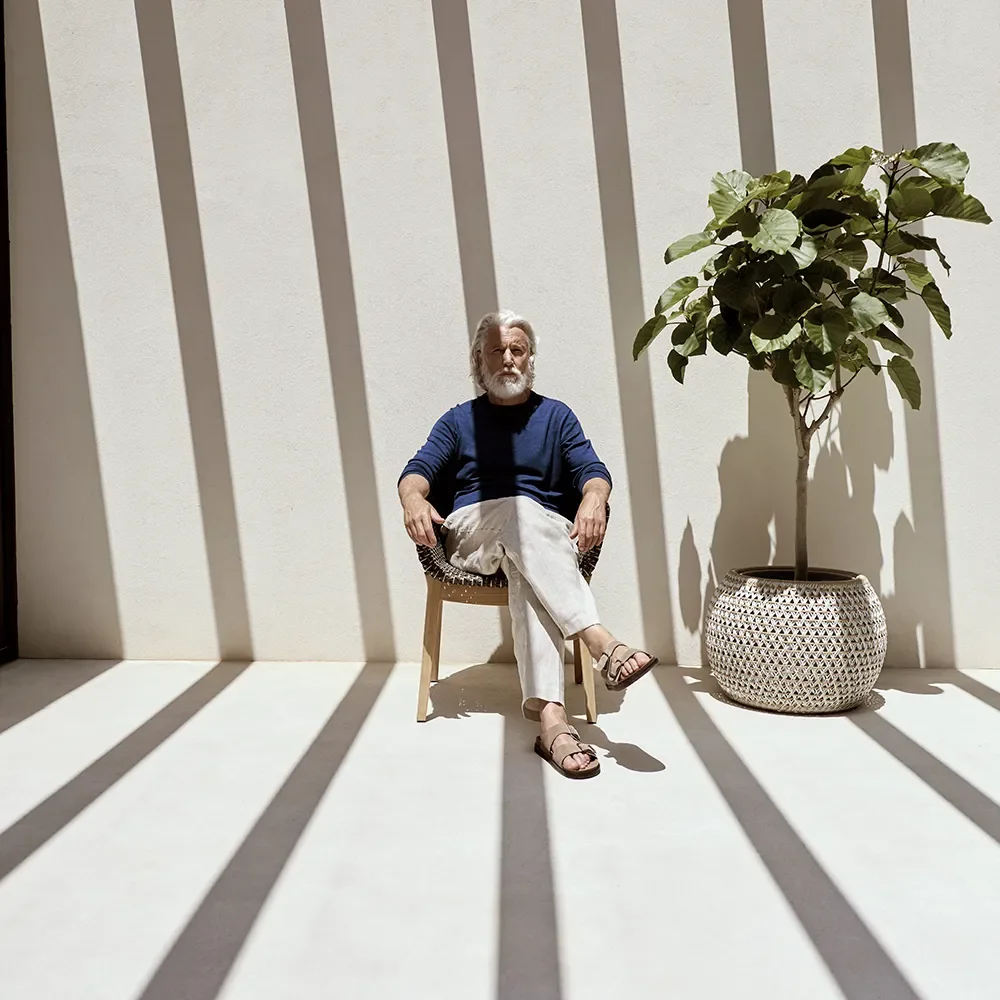 CALADIO Armlehnstuhl DF3 teak 0205 salak 0240