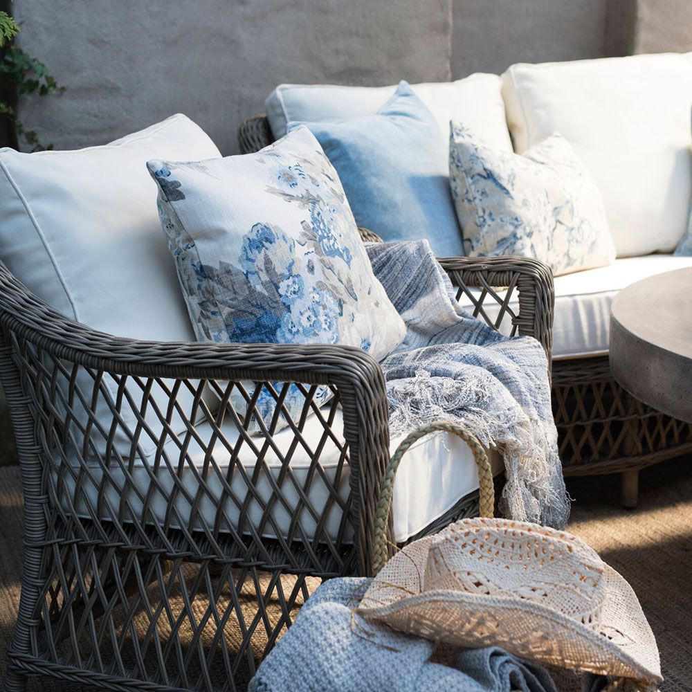 Marbella Sofa Vintage Rattan exkl. Kissen