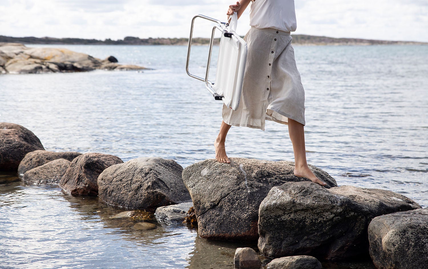 Quick Sonnenliege weiß Aluminium/Textilene