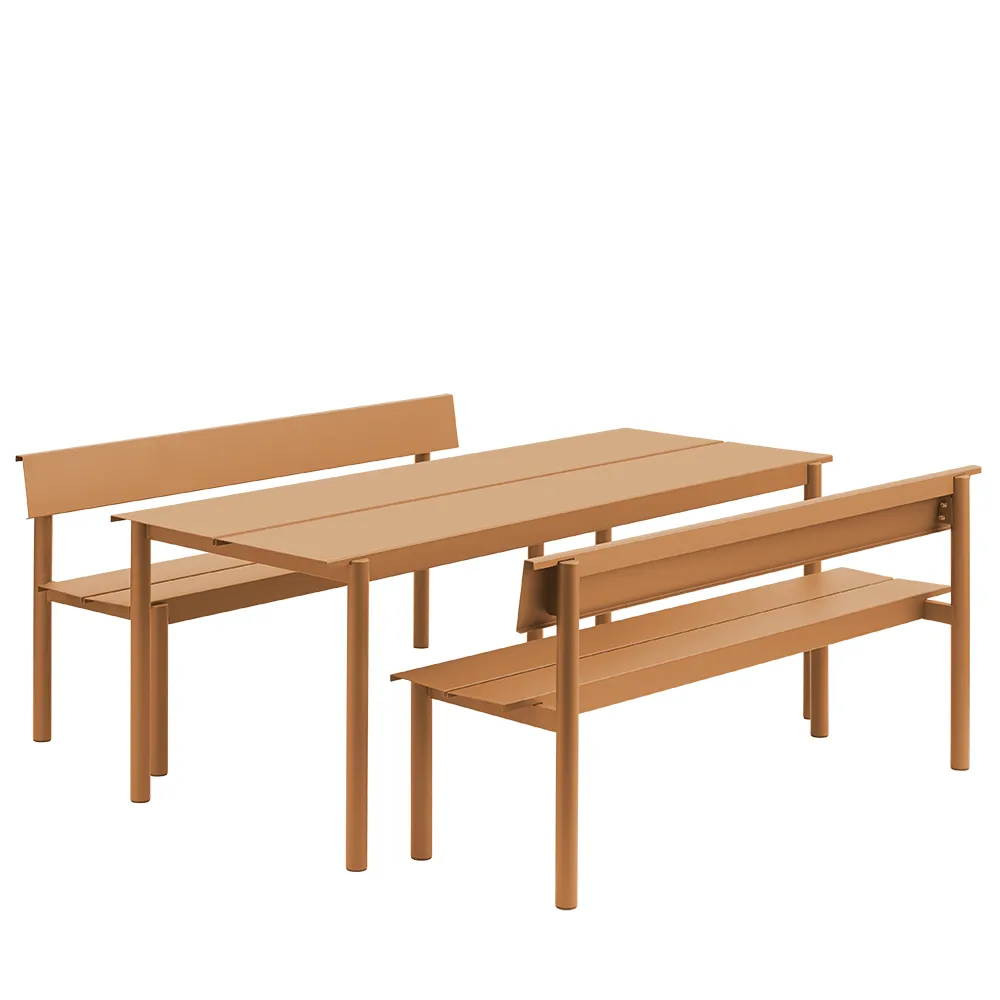 Stahlban 170cm Linear Steel Burnt Orange