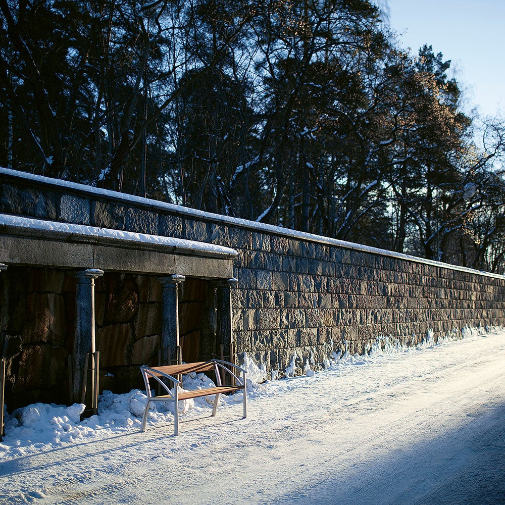 Vasa Sofa schwarz geölte Eiche Byarums Bruk