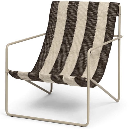Desert Lounge Sessel Cashmere/Off-white/Chocolate
