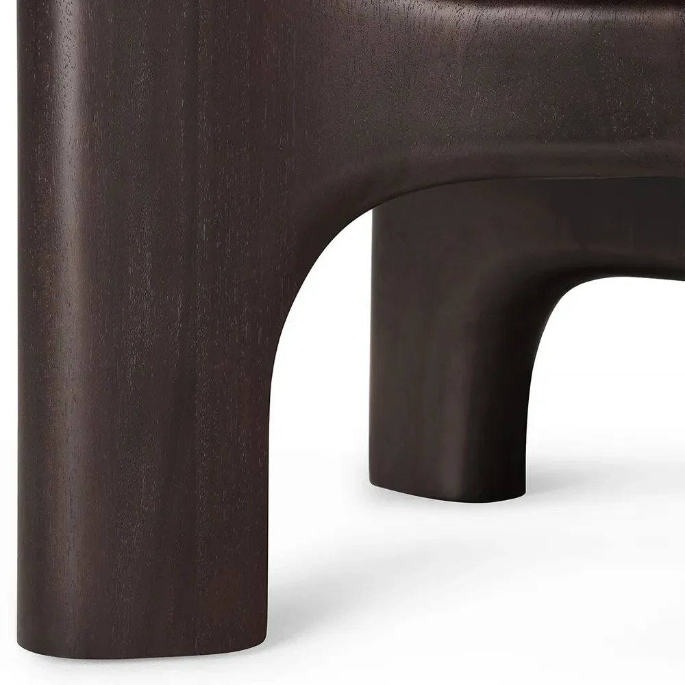 Couchtisch aus Mahagoni Flow Rose Brown
