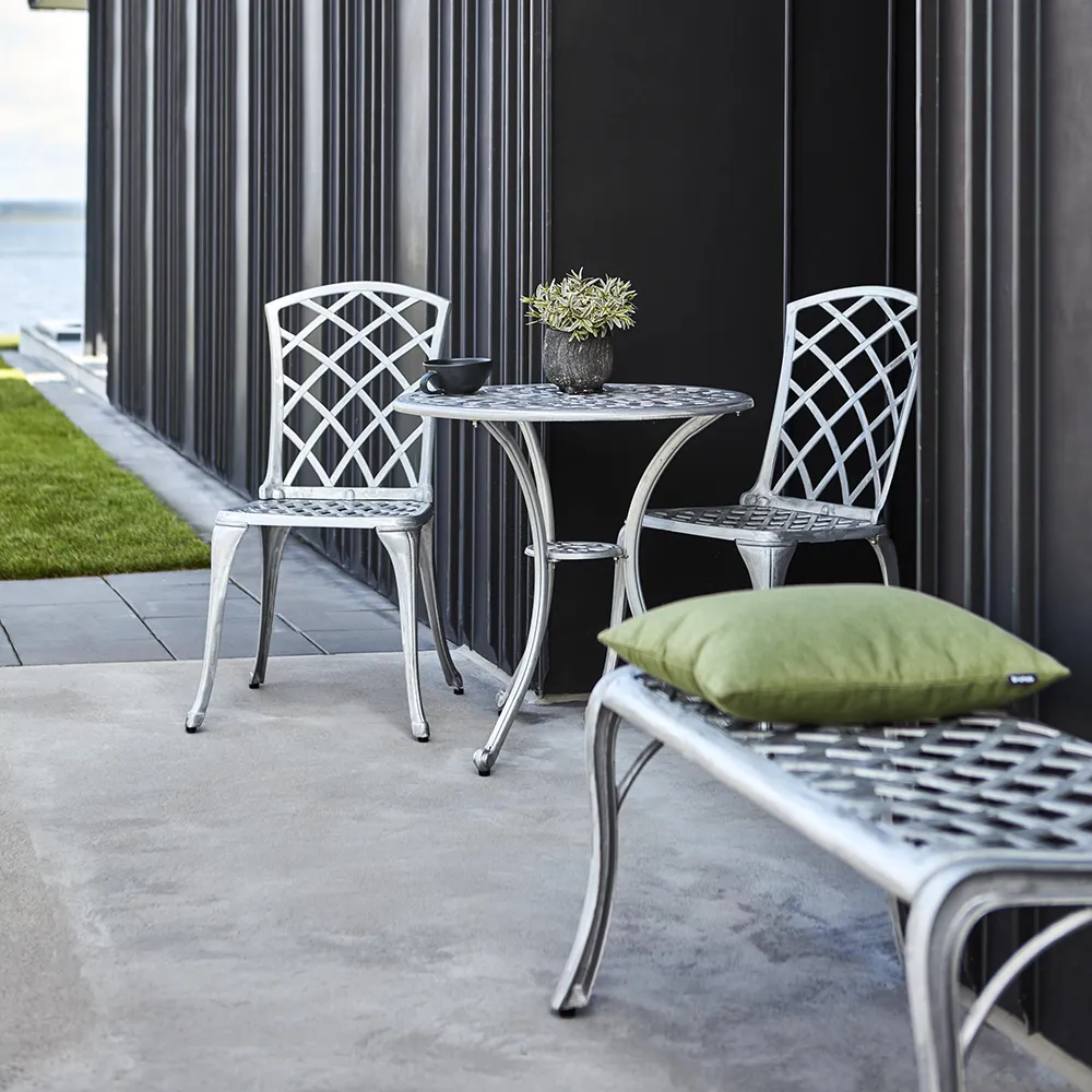 Arras Kaffeetisch 70 cm Aluminium