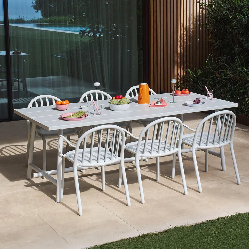 Fred'S Esstisch 100x220 cm Light Grey