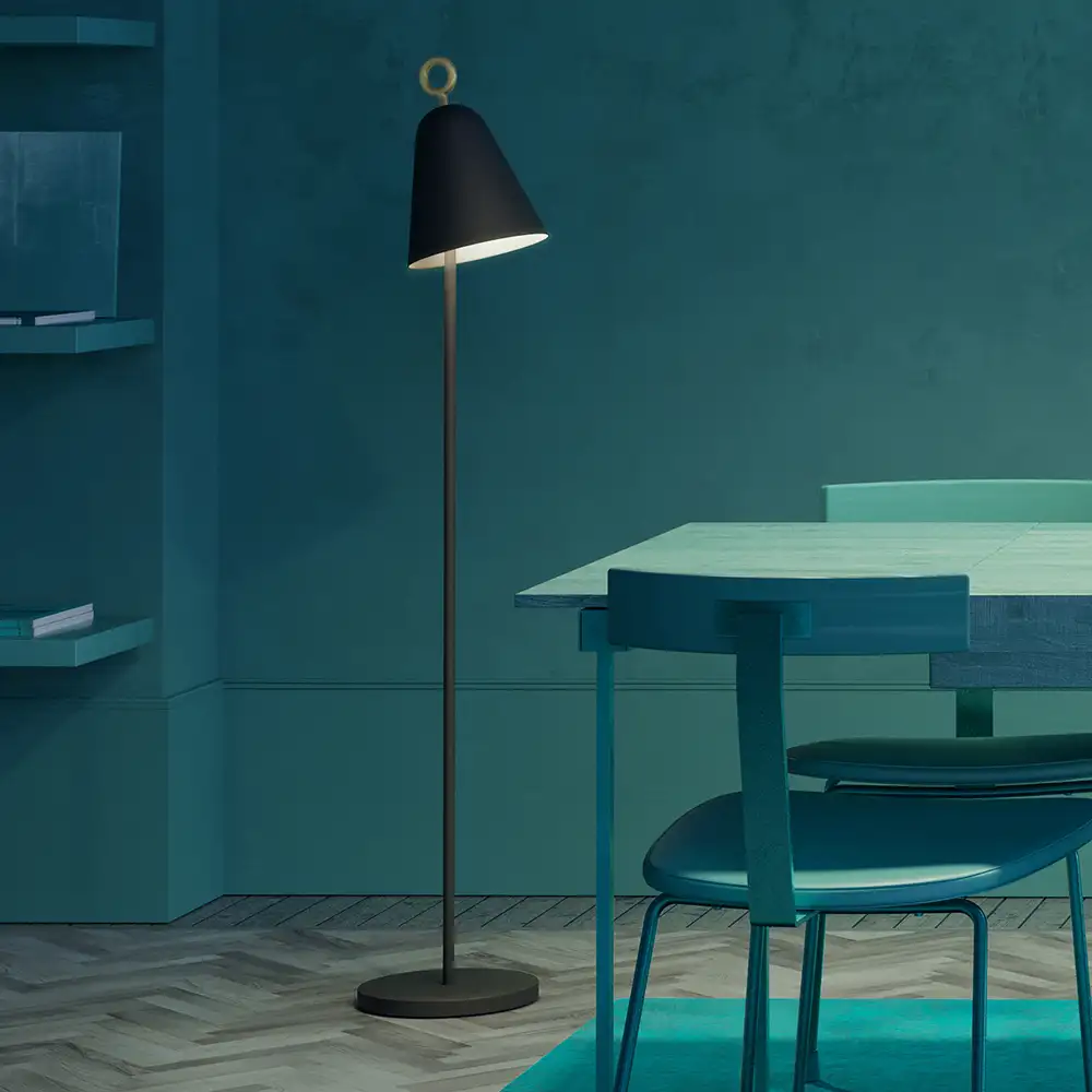 Bella Stehleuchte antik-weiß E14 