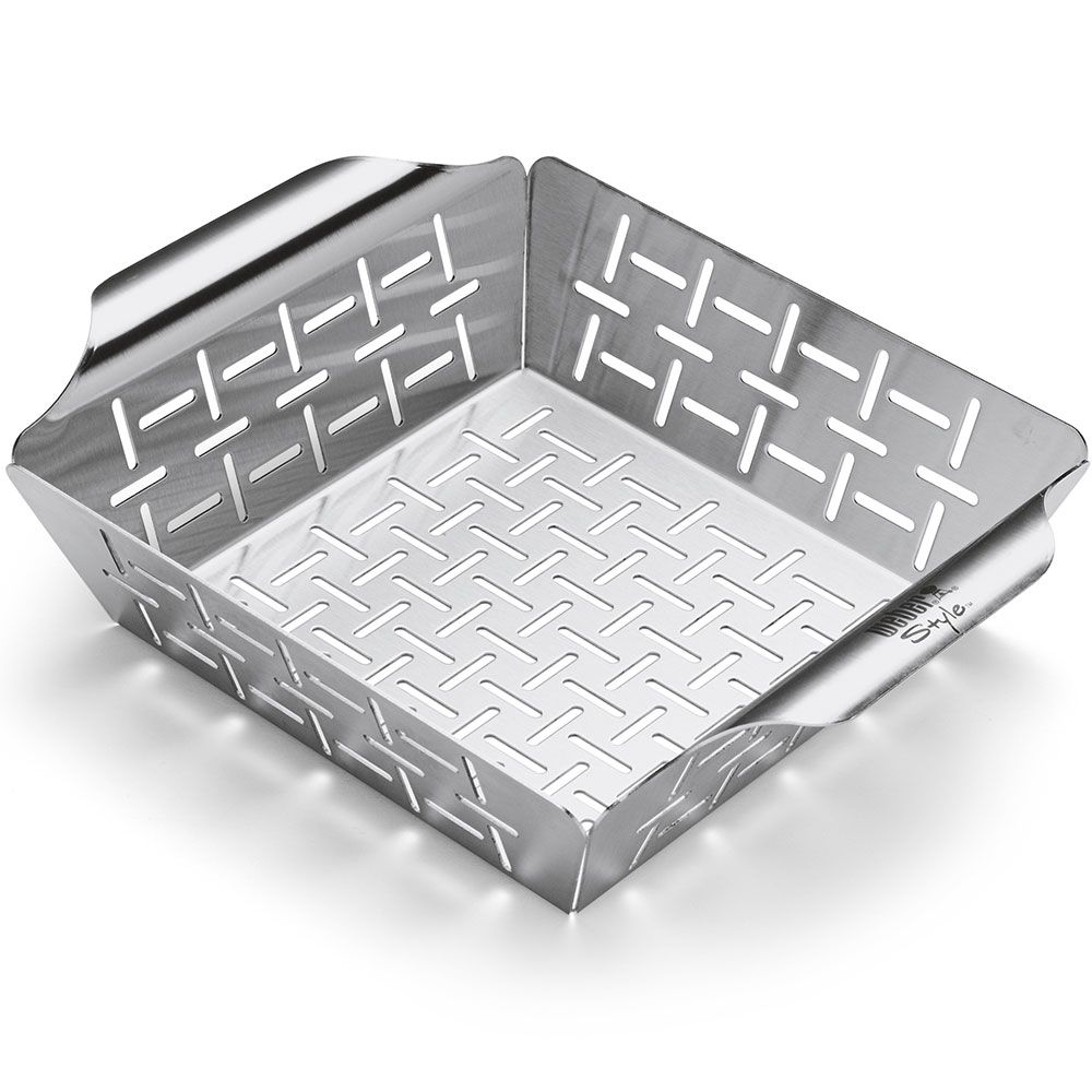 Deluxe Grilldose Gemüse klein Stahl