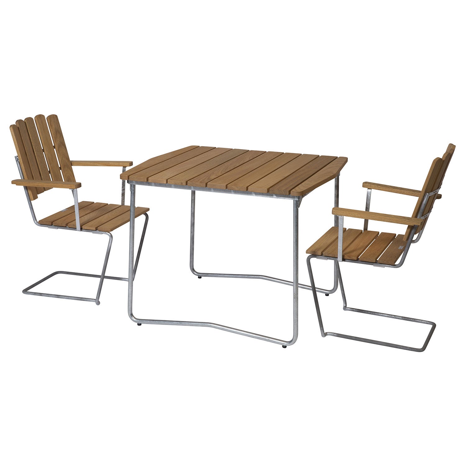 Esstischgruppe B31 84 cm & A2 Eiche geölt