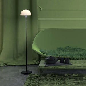 Vienda Stehleuchte schwarz/Glas E14 