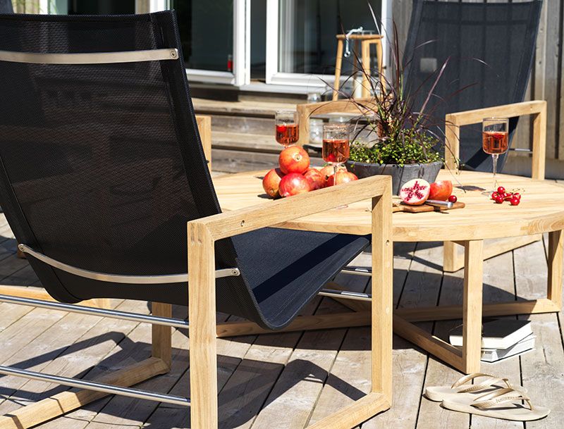 Vevi Sessel natur/schwarz