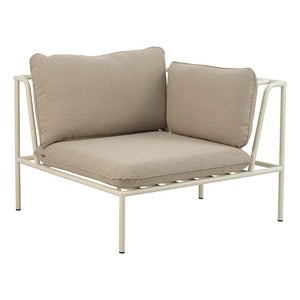 Collier Eckstück  Pearl white / Teddy beige