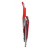 Spaghetti Fußstütze rot matt Aluminium