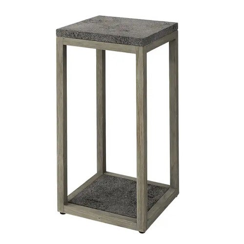 Torre Pedestal 70 cm Teak/Lavastein