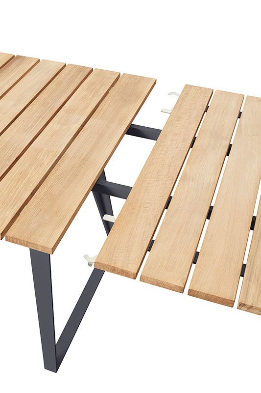 Copenhagen Esstisch 160/243X84 cm Lava Grau