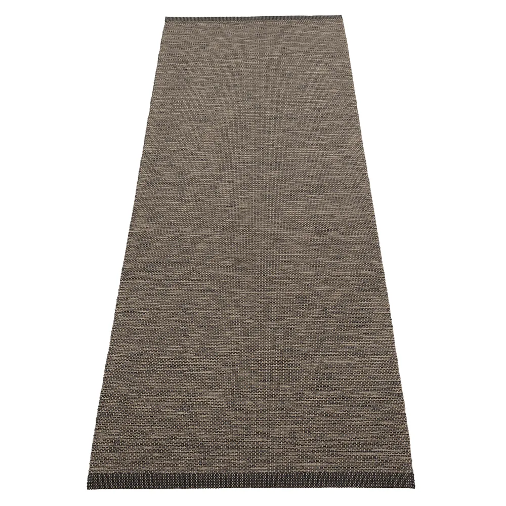 Sam teppich 70 x 225 cm Black/Walnut