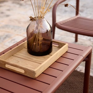 Bliss couchtisch/bank Desert red, aluminium