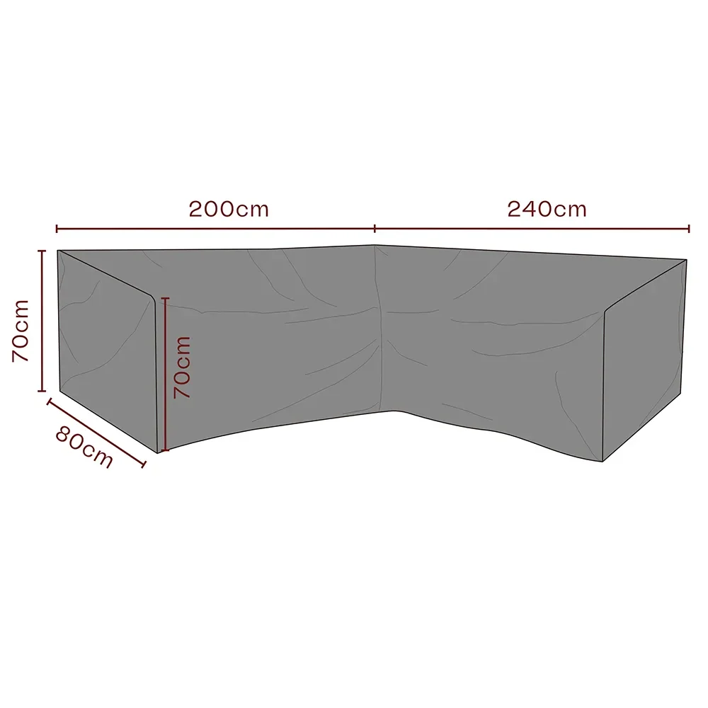 Möbelschutzhülle Ecksofa 240/200x70x80 cm Premium